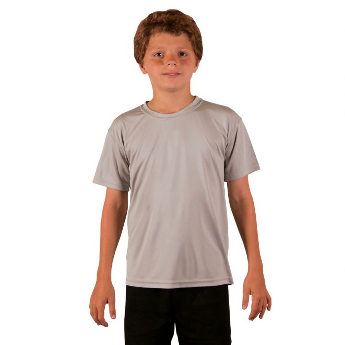 Vapor Apparel - UV-shirt met korte mouwen voor kinderen - grijs