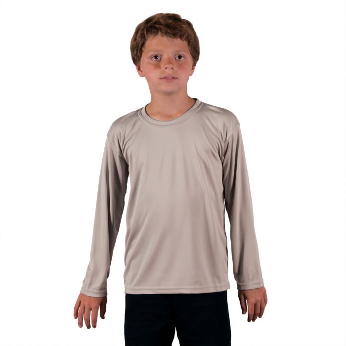 Vapor Apparel - UV-shirt met lange mouwen voor kinderen -  grijs