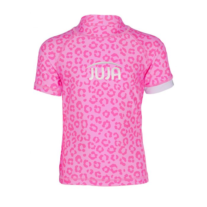 JUJA - UV Zwemshirt voor meisjes - korte mouwen - Leopard - Roze