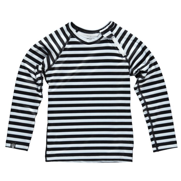 Beach & Bandits - UV-shirt voor kinderen - Stripe-tee - zwart-wit