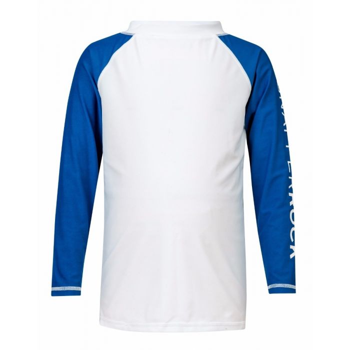 Snapper Rock - UV-shirt lange mouwen - Wit / Blauw