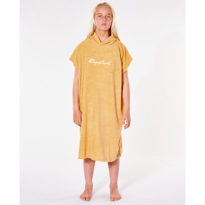 Rip Curl - Handdoek met capuchon voor meisjes - Script -Oranje
