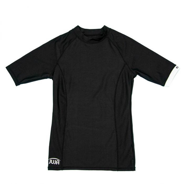 JUJA - UV-Zwemshirt met korte mouwen voor vrouwen - UPF50+ - Solid - Zwart