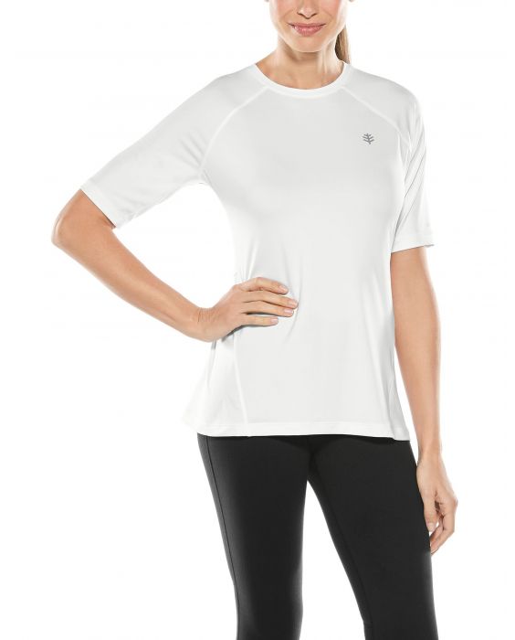 Coolibar - UV sportshirt voor dames - Devi Fitness - Wit