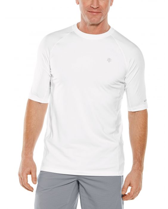 Coolibar - UV sportshirt voor heren - Agility Performance - Wit