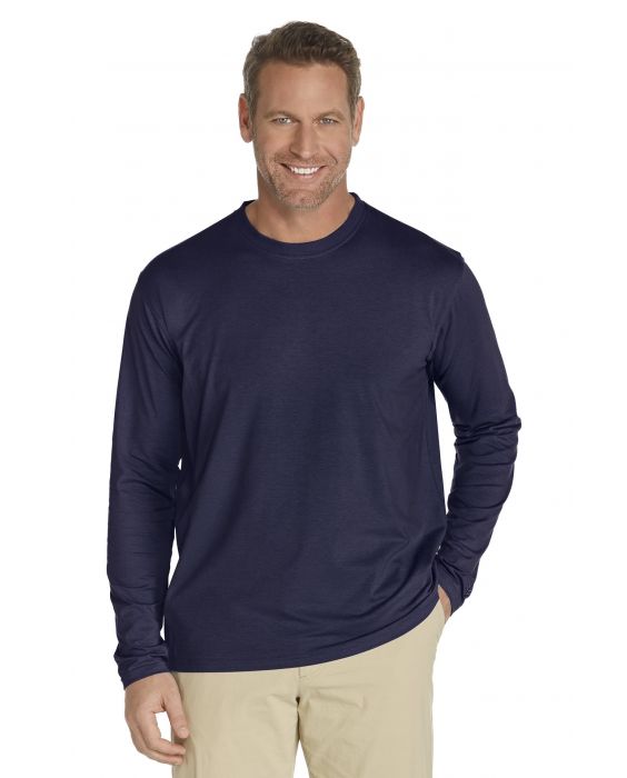 Coolibar - UV Shirt voor heren - Longsleeve - Morada - Navy