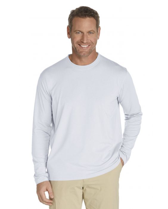 Coolibar - UV Shirt voor heren - Longsleeve - Morada - Wit