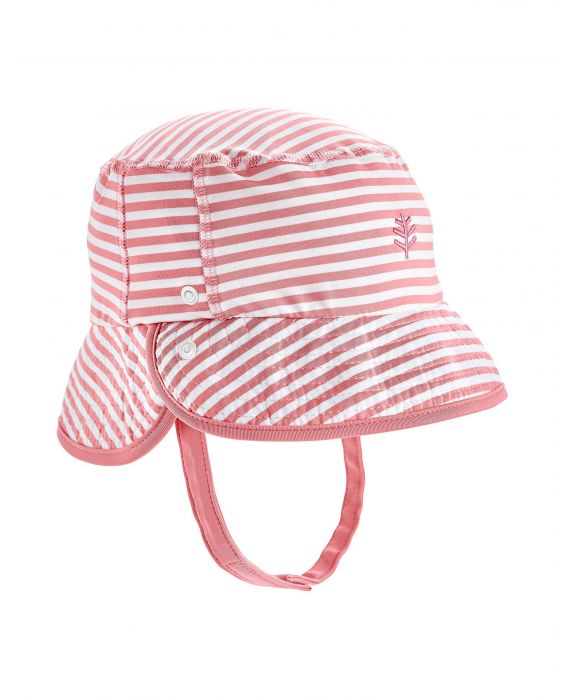 Coolibar - UV Bucket Hoed voor baby's - Linden - Roze/Wit