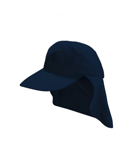 Coolibar - UV Sportcap met nekbescherming voor kinderen - Alex - Navy