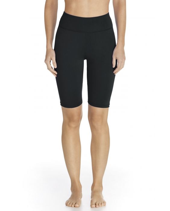 Coolibar - UV zwem / sport legging kort dames - zwart