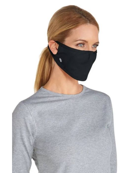 Coolibar - UV-masker voor volwassenen - Blackburn - Zwart