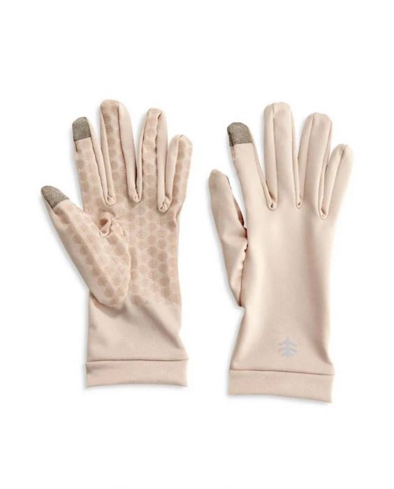 Coolibar - UV-handschoenen voor volwassenen - Gannett - Beige