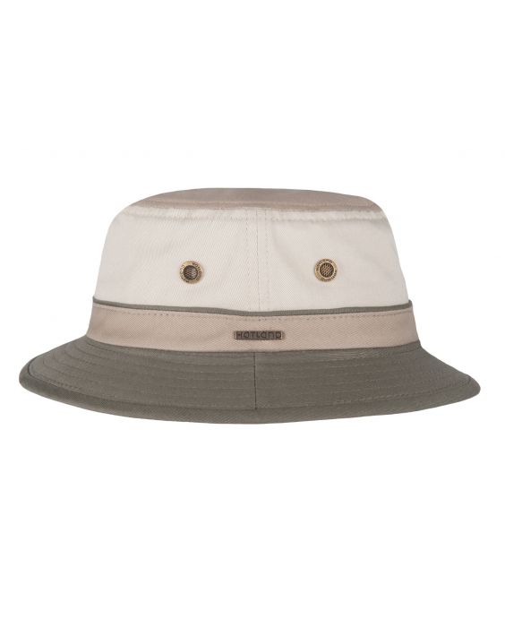 Hatland - UV Bucket hoed voor heren - Yelmer - Gebroken Wit