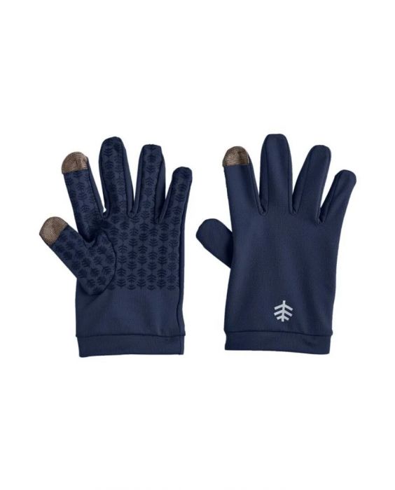 Coolibar - UV-handschoenen voor kinderen - Y - Gannett - Donkerblauw