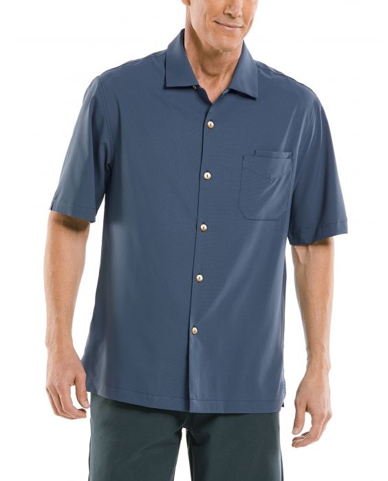 Coolibar - UV-werend Overhemd voor heren - Safari Camp - Navy