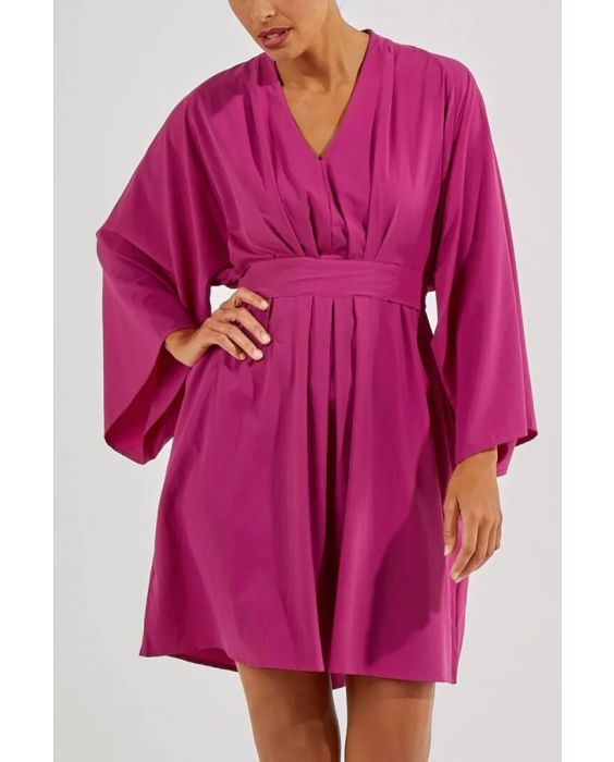 Coolibar - UV Cover-Up Tuniek voor dames - Navia - Effen - Roze 