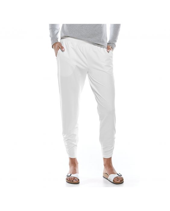 Coolibar - Casual UV-broek voor dames - Café Ruche - Wit