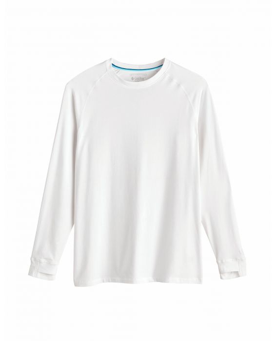 Coolibar - UV Shirt voor heren - Longsleeve - LumaLeo - Wit
