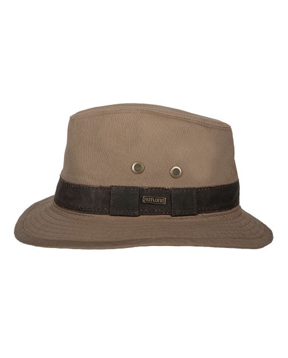 Hatland - UV Fedora hoed voor heren - Okaton - Brons