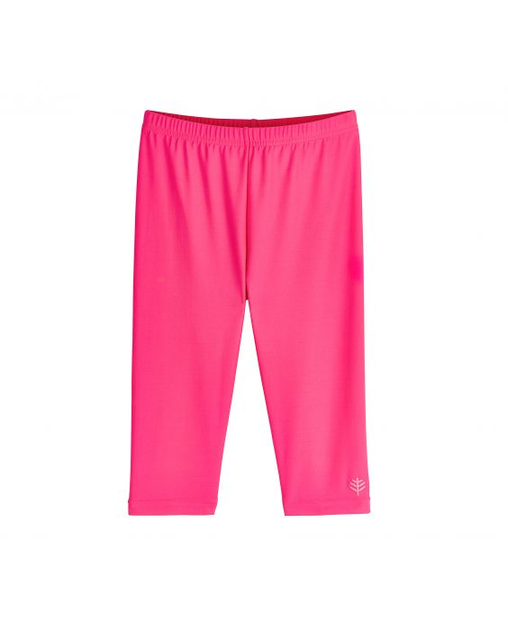 Coolibar - UV-zwemcapri voor meisjes - roze