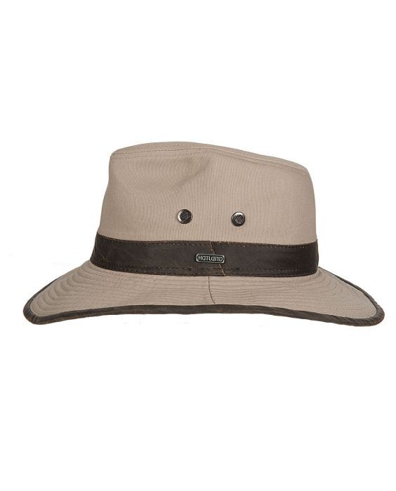Hatland - UV Fedora hoed voor heren - Randson - Beige