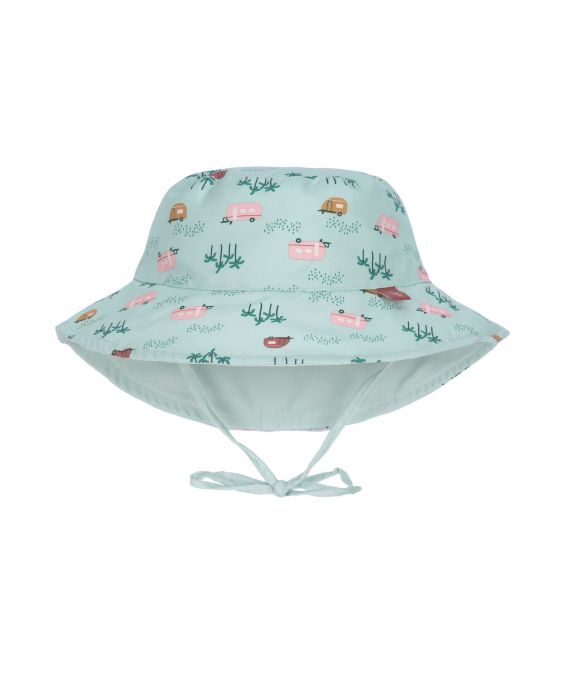 Lässig - Omkeerbare UV Bucket hoed voor baby's - Caravan - Mint