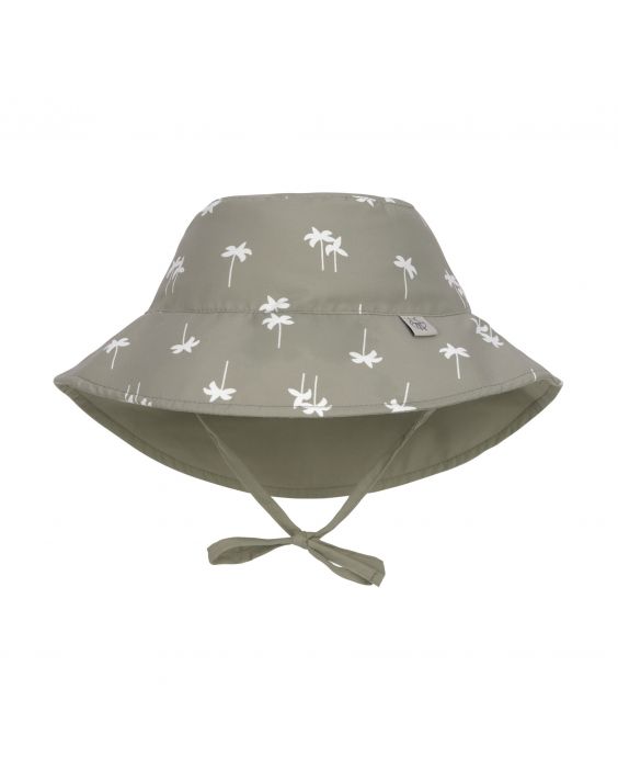 Lässig - UV-Beschermende bucket hoed voor kinderen - Palmen - Olijf