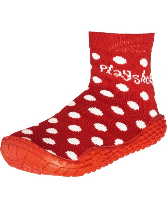 Playshoes - Zwemsokken voor kinderen - Stippen - Rood