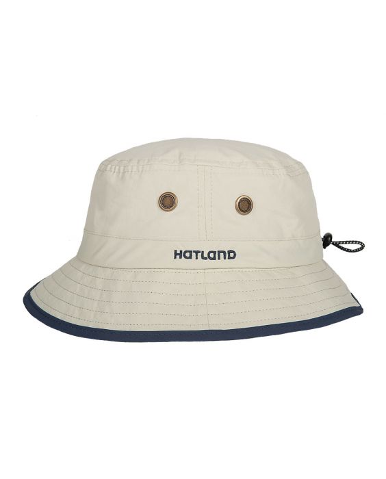 Hatland - UV Bucket hoed voor heren - Sal - anti-muggen - Beige