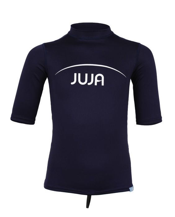 JuJa - UV-zwemshirt korte mouwen kinderen - donkerblauw - Voorzijde