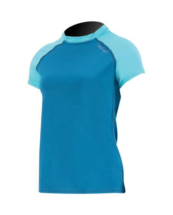 Prolimit - UV-shirt voor vrouwen - Korte mouw - PureGirl - Blauw/Turquoise