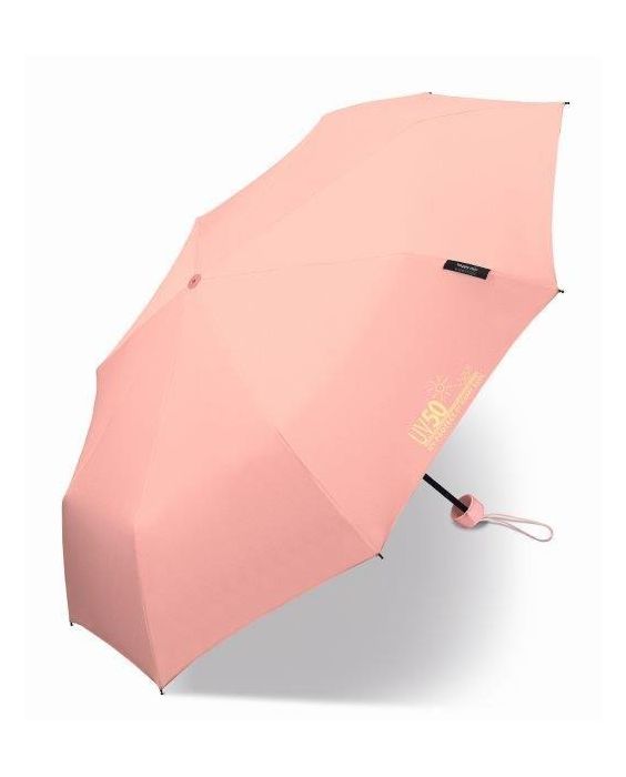 Happy Rain - Mini paraplu met UV bescherming - Handmatig - Roze
