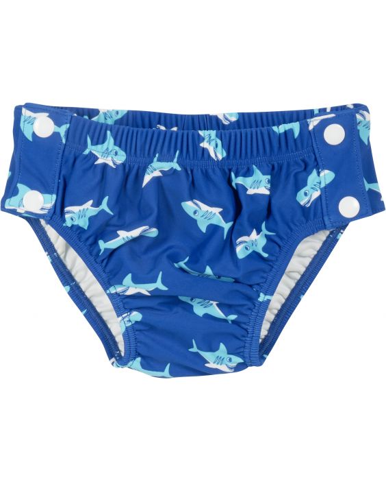 Playshoes - UV-zwemluier voor jongens - Wasbaar - Haai - Blauw