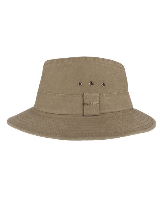 Hatland - UV Bucket hat voor heren - Wishmen - Olijgroen
