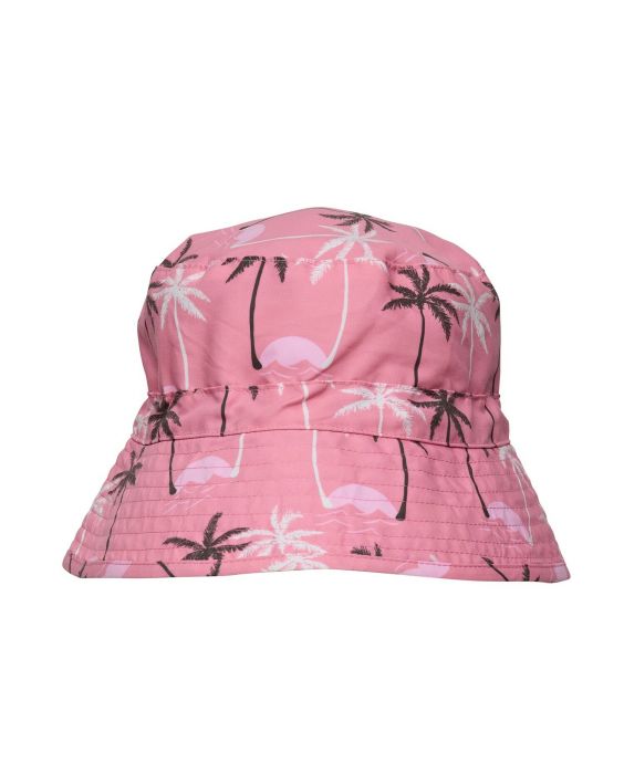 Snapper Rock - UV Bucket hoed voor kinderen - Palm Paradise - Roze