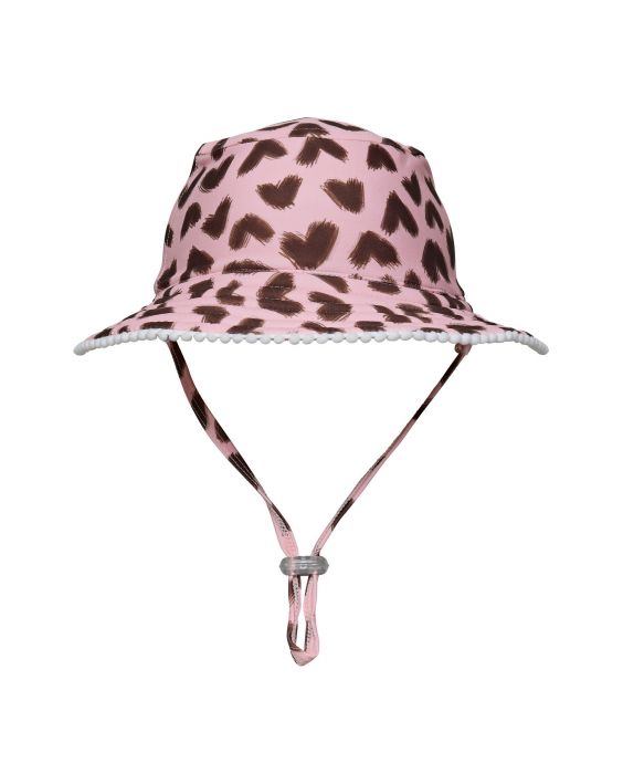 Snapper Rock - UV Bucket hoed voor kinderen - Omkeerbaar - Wild Love - Roze