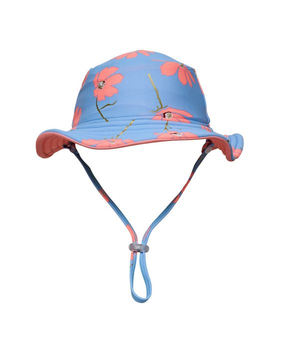 Snapper Rock - UV Bucket hoed voor kinderen - Omkeerbaar - Beach Blossom - Roze/Blauw