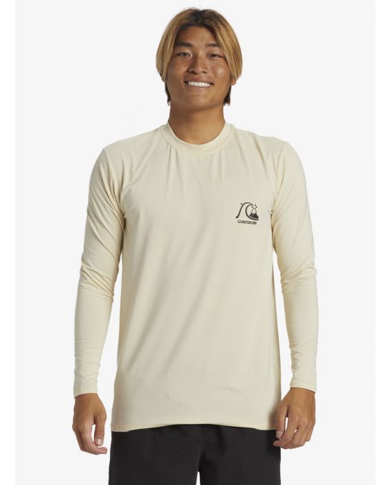 Quiksilver - UV-surf T-shirt voor heren - DNA Surf - Lange mouw - UPF50+ - Oesterwit