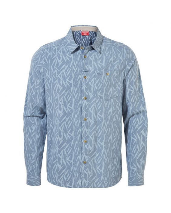Craghoppers - UV overhemd voor heren - Lange Mouwen - Pinyon - Blauw