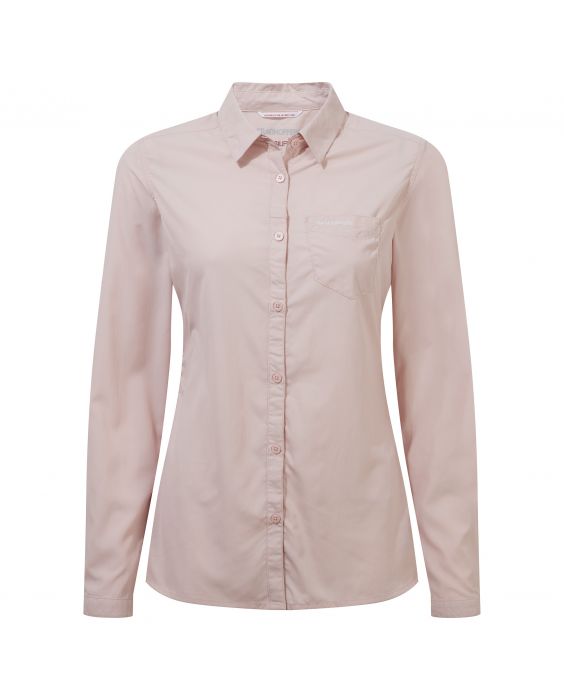 Craghoppers - UV blouse voor vrouwen - Lange mouwen - Bardo - Roze