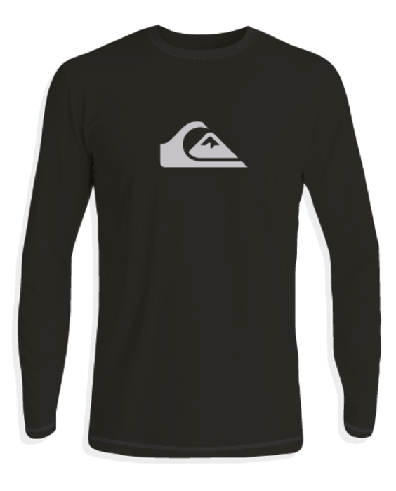 Quiksilver - UV-Zwemshirt met lange mouwen voor mannen - Solid - Zwart