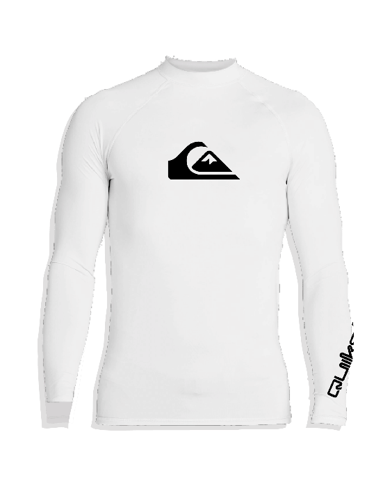 Quiksilver - UV-Zwemshirt met lange mouwen voor mannen - All time - Wit