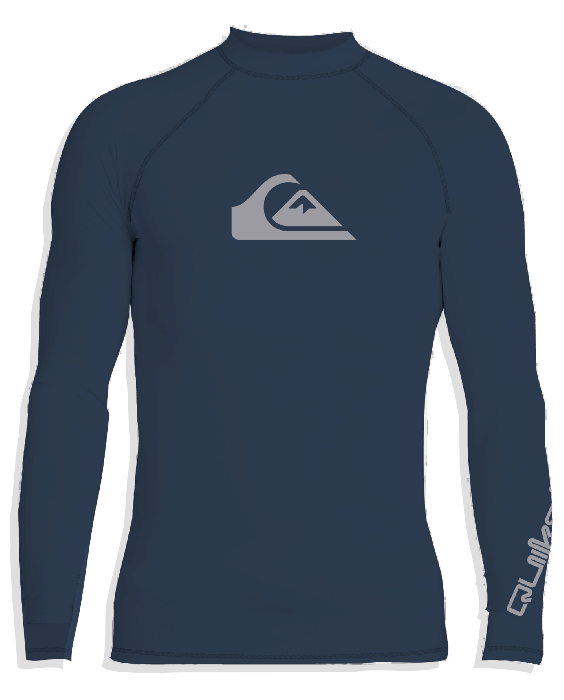 Quiksilver - UV-Zwemshirt met lange mouwen voor jongens - All time - Insignia blauw
