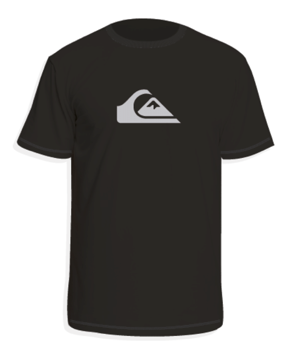 Quiksilver - UV-Zwemshirt met korte mouwen voor mannen - Solid - Zwart