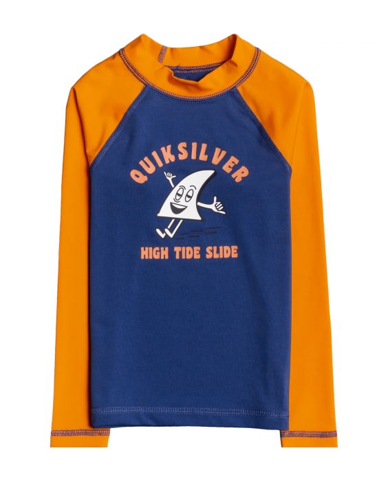 Quiksilver - UV-zwemshirt voor jongens - Longsleeve - Bubble Trouble - Oranje