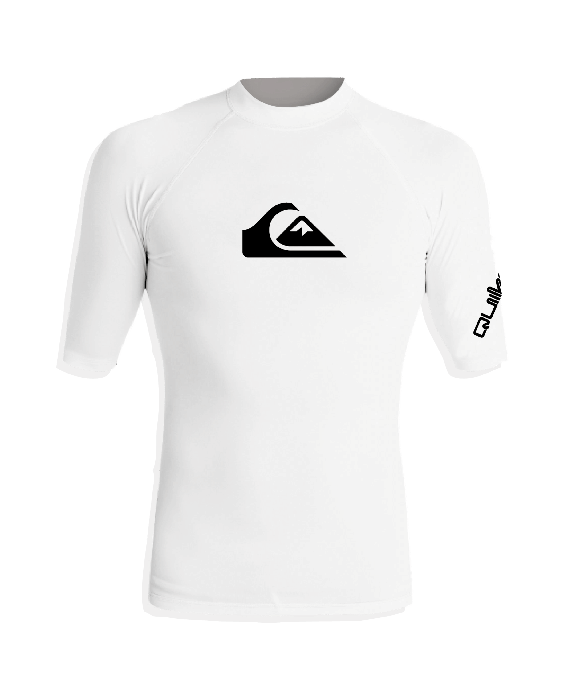 Quiksilver - UV-Zwemshirt met korte mouwen voor mannen - All time - Wit