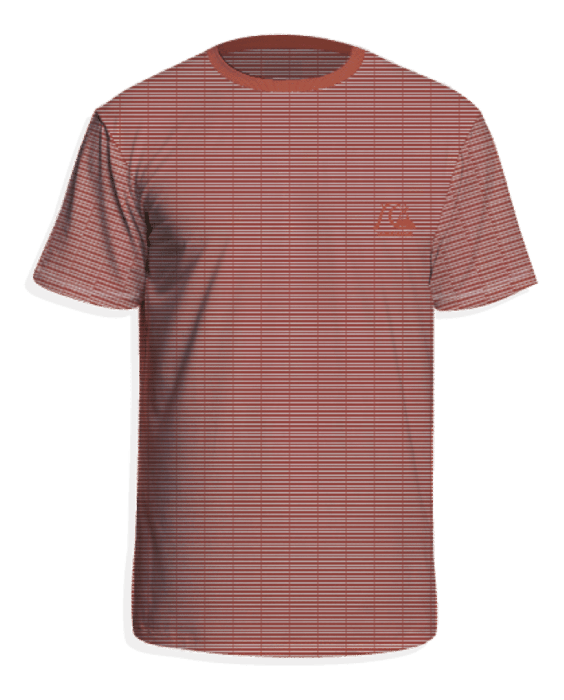 Quiksilver - UV-Zwemshirt met korte mouwen voor mannen - Gestreept - Rood