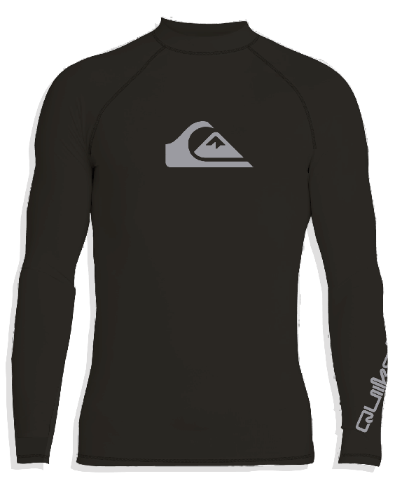Quiksilver - UV-Zwemshirt met lange mouwen voor jongens - All time - Zwart
