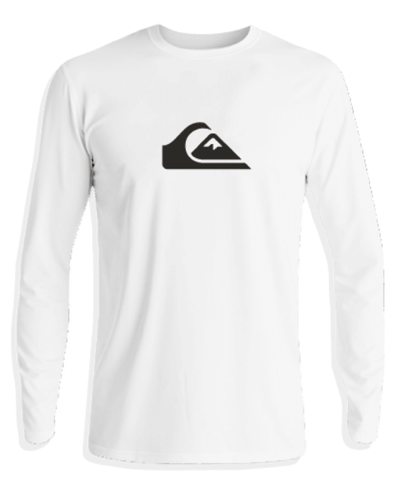 Quiksilver - UV-Zwemshirt met lange mouwen voor mannen - Solid - Wit