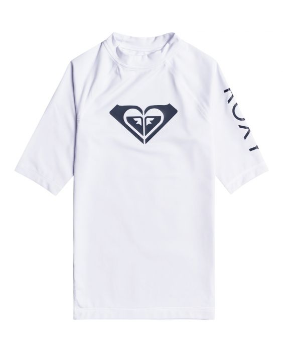 Roxy - UV Rashguard voor meisjes - Whole Hearted - Korte mouw - Bright White